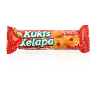 Kokola Roda Brand Cookies Imported from Indonesia Casual Snacks Butter Flavor Nostalgic Old-Fashioned 60g Jies