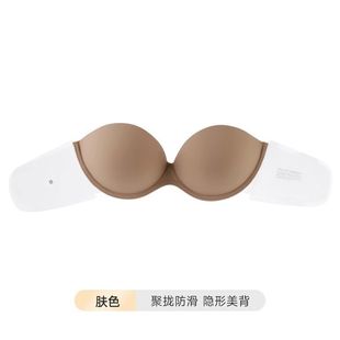 Beautiful Back Strapless Underwear Women's Small Chest Push-up Large Non-Slip Strapless Summer Thin Sexy Backless Invisible Bra Sticker