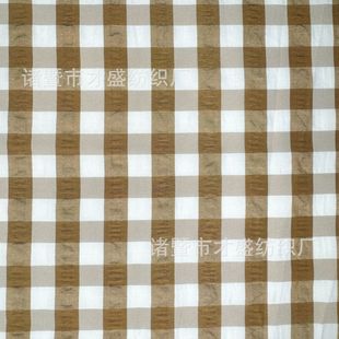 Plaid Woven Bubble Fabric Multicolor Keqiao Guangzhou Cloth Zhongda Market Warehouse in stock Direct Wholesale