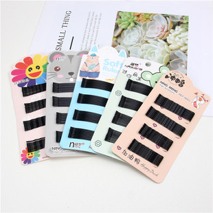 Mixed hair black clip paint surface is not easy to fall off hair supplies 2 yuan shop hair clip wholesale