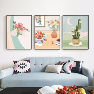 Modern Art Fresh Landscape Living Room Painting Sofa Background Wall Restaurant Mural Nordic ins Decorative Painting