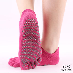 Toesox тот же короткоствольный нескользящие носки для йоги с пятью пальцами женские летние профессиональные спортивные носки