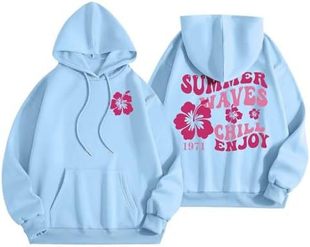 Amazon Swedie Pink Graphic Hoodie for Women Cute Pre Women's Hoodie