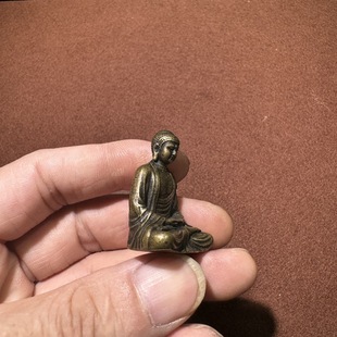 Variety Optional Brass Small Buddha Statue Mini Pocket Buddha Vintage Handle Pieces Guanyin Buddha