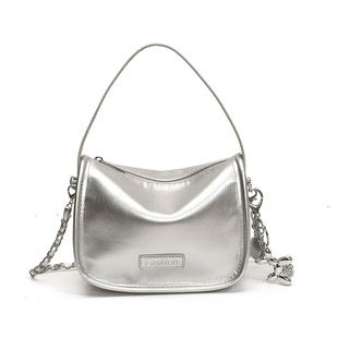 Bag 2024 New Chain Crossbody Bag Women's Small Bag Niche Design All-match Retro Shoulder Underarm Bag Women's Bag Trendy