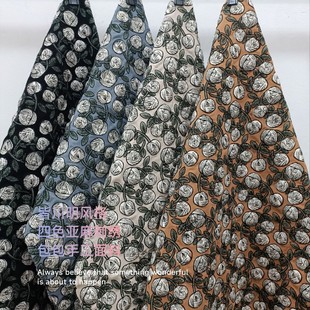 Vintage Heavy Industry Flower Embroidery Embroidery Handmade Fabric Clothing Fabric Bag Apron Pillow One-meter Price