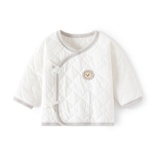 Newborn Baby Half-back Clothes Warm Cotton Inner Clothes Cotton Autumn and Winter Thin Cotton Monk Clothes Baby Top