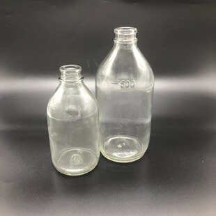 Высокая термостойкость 100-250-500ml Медицинская бутылка с соленой водой 24-28 # рот инфузионная стеклянная бутылка капли спирта