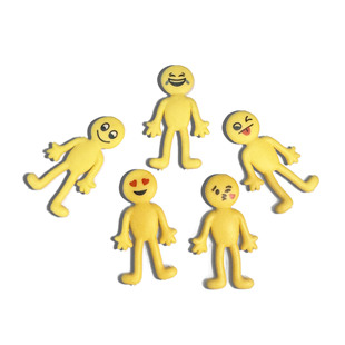 Смайлик EMOJI растягивающиеся Миньоны желтый маленький человек творческий TPR игрушка для снятия стресса сложить мягкий клей вентиляционная кукла