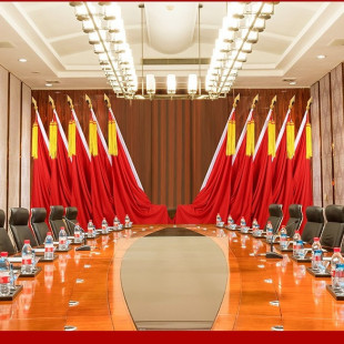 Courtesy flag conference room flag podium background flag assembly red flag gun head flagpole nano spike flag auditorium base