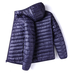 2023 Winter New Men's Lightweight Short Fashionable Casual Cotton-padded Jacket Slim-fit Portable Warm Men's Hooded Jacket