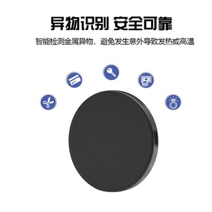 Cross-border 15W magnetic wireless charger transparent process for Apple 14/15 mobile phone wireless charger line separation
