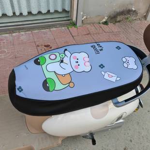 Electric Vehicle Seat Cover Thickened Battery Car Seat Cover Leather Waterproof Sunscreen Seat Cover All Seasons Universal Seat Cover