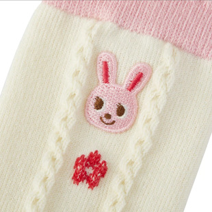 in stock Socks Japanese Cartoon Cute Star Bear Flower Rabbit Embroidered Colorblock Stockings Mid-tube Socks