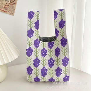 Knitted Bag Gift Bag Gift Bag Woven Bag Candy Bag Advanced Feeling Hand Gift Holiday Gift Tote Bag