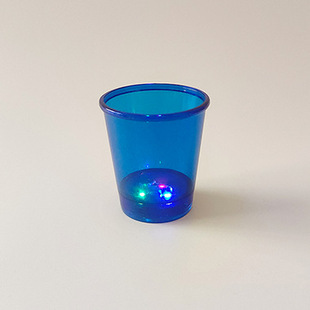 Halloween Carnival Night LED Light Small Wine Glass Prom Party Bar Night Shop Spirits Glass Plastic Transparent Bead-free Chain