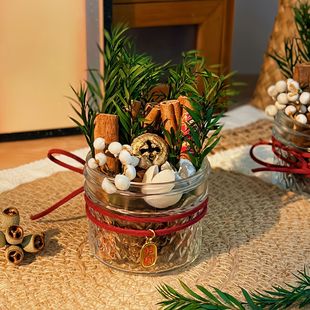 Shengcai Cinnamon Bottle Ornaments Non-fire Aromatherapy Dried Flower Household Indoor Lasting Office Birthday Gift for Girls