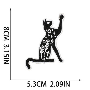 Xiao Tian Christmas Cry Night Suit Embroidery Cloth Sticker Skull Head Patch Computer Embroidery Label Horror Cat Embroidery Sticker