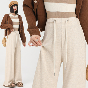Pregnant women's pants Spring and Autumn New drawstring pregnant women's pants outer wear no belly support casual wide-leg pants early pregnancy trousers