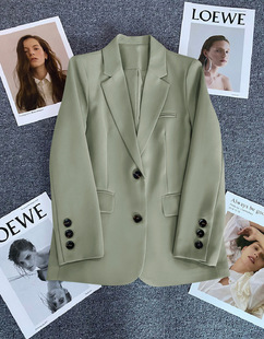 Red Suit Coat Women's 2025 Spring and Autumn Loose Casual Elegant Commuter Street Shirt for Small Women
