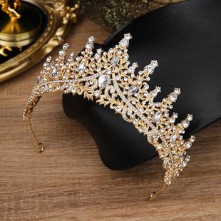 Children's Crown Headband Girl Princess Birthday Gift Crown Temperament Headband Hair Accessories Wedding Crystal Fashion Jewelry