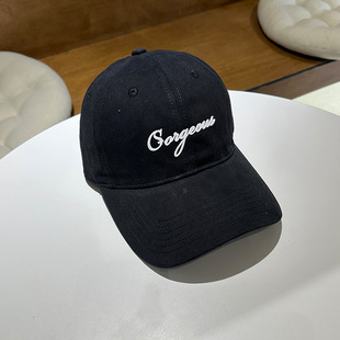 Hat Female Couple All-match Spring and Summer Sunscreen Baseball Cap Wide Brimmed Simple Cap Showing Face Small Casual Sun Hat for Men