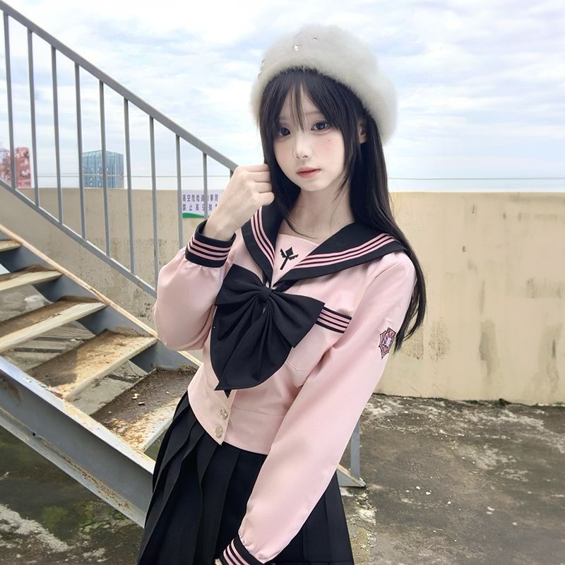 Fox Rabbit Jk Original【Love Blossoms】Authentic Sailor Suit Women's Set Autumn Jk Uniform Full Set Sweet Academy Style