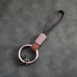 New suede car keychain pendant spring ring key accessories bag pendant activities small jewelry wholesale