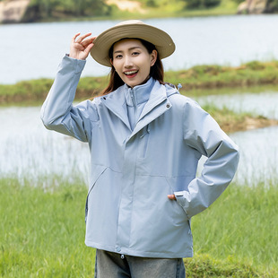 New Couple's Fashionable Three-in-One Charge Clothes Women's Casual Sports Warm Inner Bag Men's Fashionable plus size Jacket