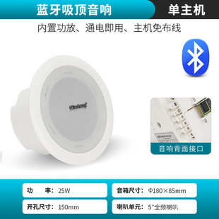 QIASHENG wireless bluetooth ceiling stereo shop ceiling horn embedded subwoofer