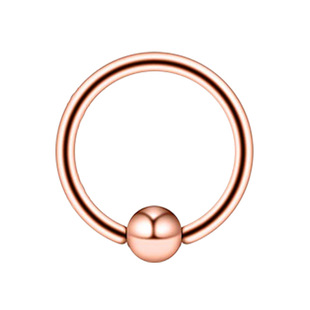 Cross-border titanium alloy nose nail round clip ball ring lip ring body piercing jewelry nose ring F136/G23 nipple ring lip nail