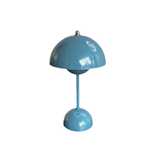 Cross-Border Alloy Normcore Decorative Table Lamp USB Rechargeable Metal Iron Mushroom Factory Spot Dimming Night Light