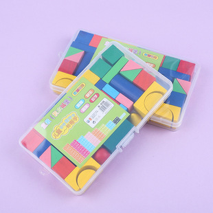 34 Boxed Castle Children's Learning Tools Toys Mathematical Geometry Building Blocks Teaching Aids DIY Colorful Creative Building Blocks