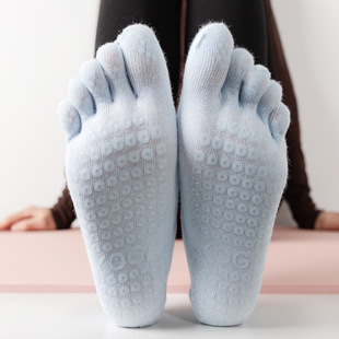 [Morandi Color System] Five-finger Lace Strap with split-toe Dance Exercise Exercise Pilates Yoga Socks