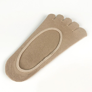 New Invisible Socks Women Breathable Comfortable Knitted Silk Five-Finger Socks Women Solid Color Mulberry Silk Boat Socks Sleep Socks