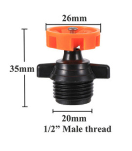 4 points plastic flywheel nozzle 360 degree automatic rotating nozzle agricultural irrigation garden lawn atomized sprinkler