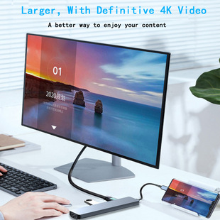 Type-c в HDMI расширение док usb-c 3.0hub ноутбук конвертер 10 в 1 концентратор pd питания