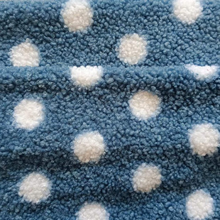 Particle printing pet clothing dot children's clothing plush fashion messenger bag fabric toy crafts lambswool
