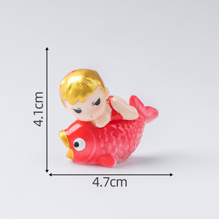 Creative Cute New Year Lucid Koi Doll Trendy Play DIY Decorations Accessories Mini Car Desktop Small Ornaments