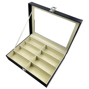 Glasses box advanced sense of a generation of leather glasses storage box in stock wholesale gift box sunglasses box
