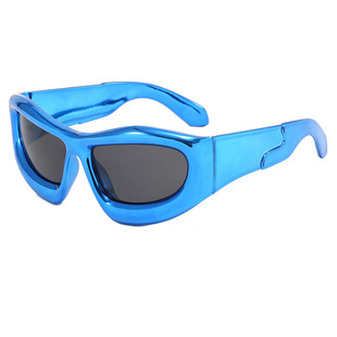 European and American new y2g special-shaped frame street hip hop style sunglasses outdoor riding fashion sunglasses UV400