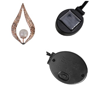 Cross-border e-commerce LED solar iron copper pointed outdoor courtyard garden path decorative lighting fixtures