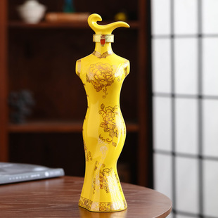 Фабрика источника Jingdezhen керамическая винная бутылка 1 кг бутылка красоты