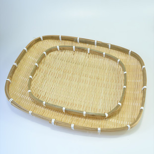 Bamboo-woven Rectangular Anti-mosquito Mesh Vegetable, Fruit and Vegetable Cover Bamboo-woven Dried Vegetables Drying Basket