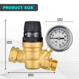 eaby Amazon e-commerce for lead-free RV pressure reducing valve brass pressure reducing valve manufacturers spot straight hair