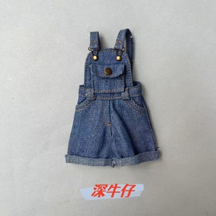 blythe little rag doll clothes ob22 ob24 pants doll azone strap shorts Denim