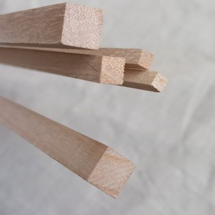 Paulownia square wood thin piece flat wood diy handmade woodwork model material solid wood square wood slats