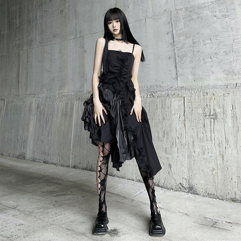 Rose hollow net stockings women pure fishing net stockings women sexy black pantyhose lo socks hot girls wear black stockings