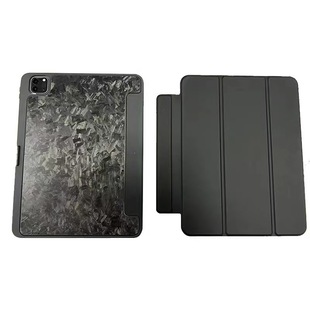 Carbon fiber flat back panel protection shell is hard and anti-bending suitable for Apple