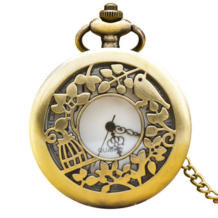 Alice in Wonderland Vintage Pocket Watch Alice Anime Pocket Watch Women's Cartoon Flip Fashion Hanging Watch